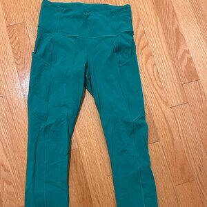 Lululemon Teal leggings size 8